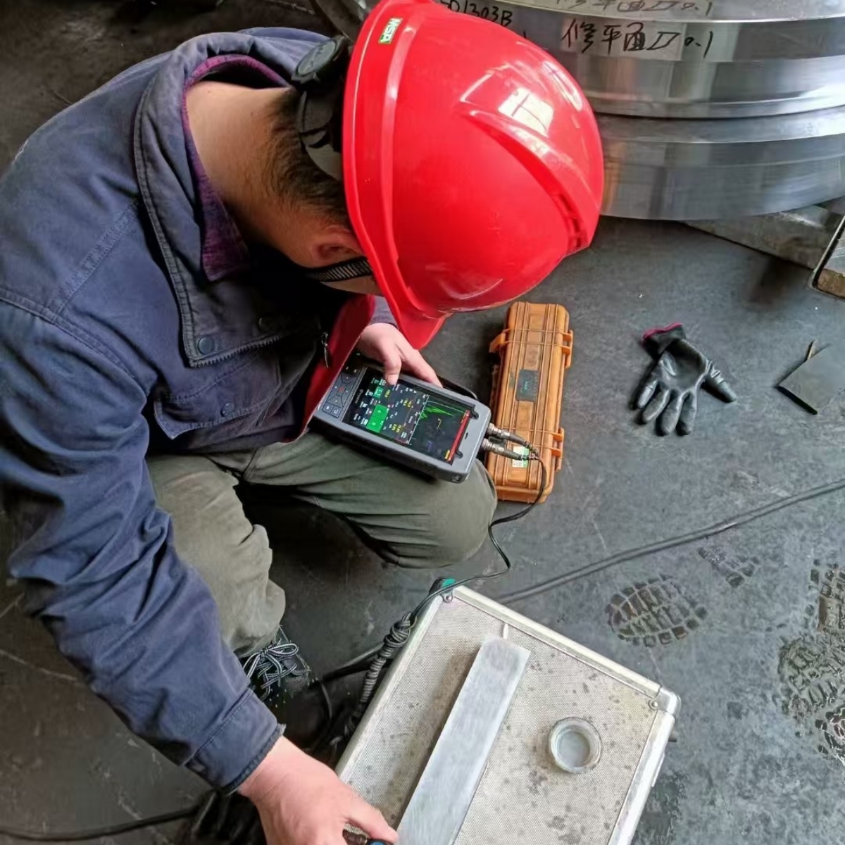 智联型超声波探伤仪现场案例
